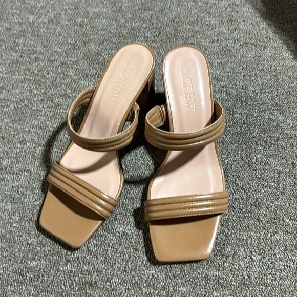 J.Crew Evelyn double-strap heels in leather - Picture 4 of 6